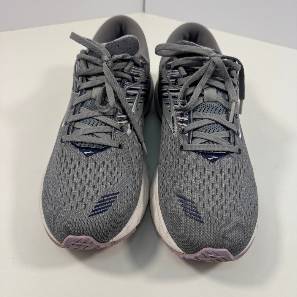 Brooks Adrenaline GTS Women's Running Shoes Gray Purple Cushioned Size 12 - Picture 12 of 14